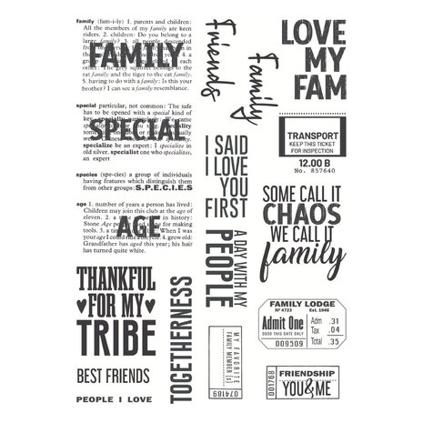 Spellbinders PRE-ORDER Turn the Page Family & Friends Clear Stamp Set (STP-281) Spellbinders PRE-ORDER Turn the Page Family & Friends Clear Stamp Set (STP-281)