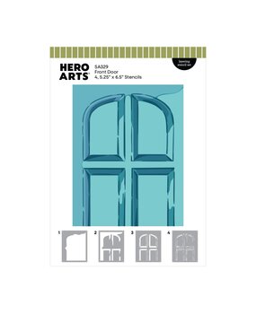 Hero Arts PRE-ORDER Home for the Holidays Layering Stencil Set Front Door (SA329) Hero Arts PRE-ORDER Home for the Holidays Layering Stencil Set Front Door (SA329)