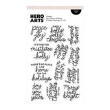 Hero Arts Home for the Holidays Stamp Set Very Merry Wishes (CM864)