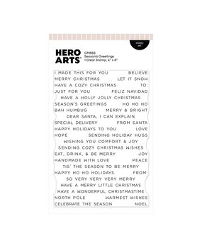 Hero Arts Home for the Holidays Stamp Set Season's Greetings (CM865)