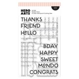 Hero Arts Home for the Holidays Stamps & Dies Very Merry Wishes (DC362)