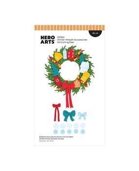 Hero Arts Home for the Holidays Die Set Winter Wreath Accessories (DF303) Hero Arts Home for the Holidays Die Set Winter Wreath Accessories (DF303)