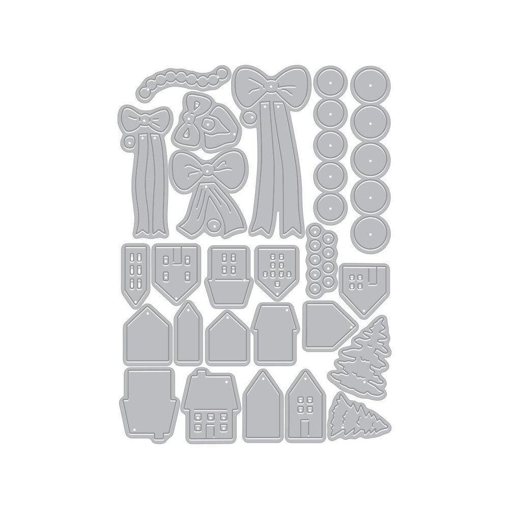 Hero Arts Home for the Holidays Die Set Winter Wreath Accessories (DF303) Hero Arts Home for the Holidays Die Set Winter Wreath Accessories (DF303)