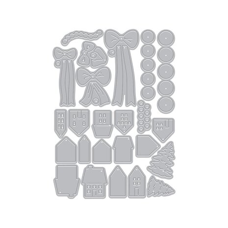 Hero Arts Home for the Holidays Die Set Winter Wreath Accessories (DF303) Hero Arts Home for the Holidays Die Set Winter Wreath Accessories (DF303)
