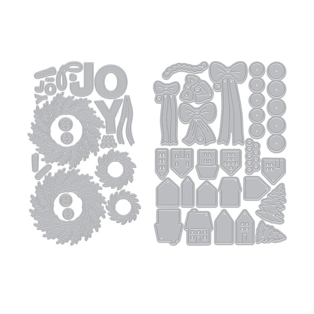 Hero Arts Home for the Holidays Bundle Winter Wreath (WB1207)