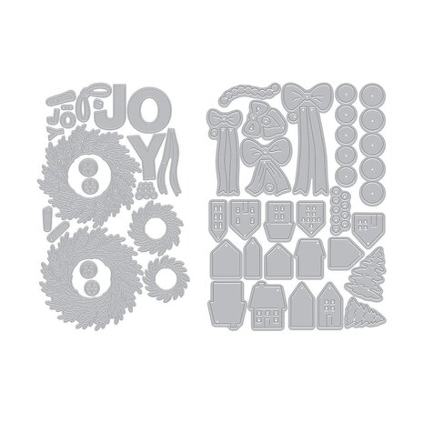 Hero Arts Home for the Holidays Bundle Winter Wreath (WB1207)