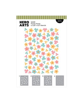 Hero Arts Summerween Layering Stencil Set Flower Power (SA328) Hero Arts Summerween Layering Stencil Set Flower Power (SA328)