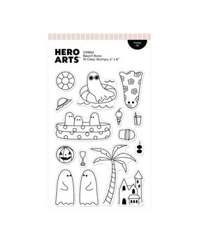 Hero Arts Summerween Stamp Set Beach Boos (CM862) Hero Arts Summerween Stamp Set Beach Boos (CM862)