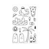 Hero Arts PRE-ORDER Summerween Stamp Set Beach Boos (CM862) Hero Arts PRE-ORDER Summerween Stamp Set Beach Boos (CM862)