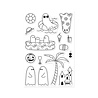 Hero Arts Summerween Stamp Set Beach Boos (CM862) Hero Arts Summerween Stamp Set Beach Boos (CM862)
