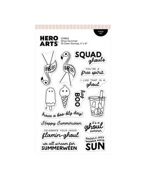 Hero Arts Summerween Stamp Set Ghoul Summer (CM863)