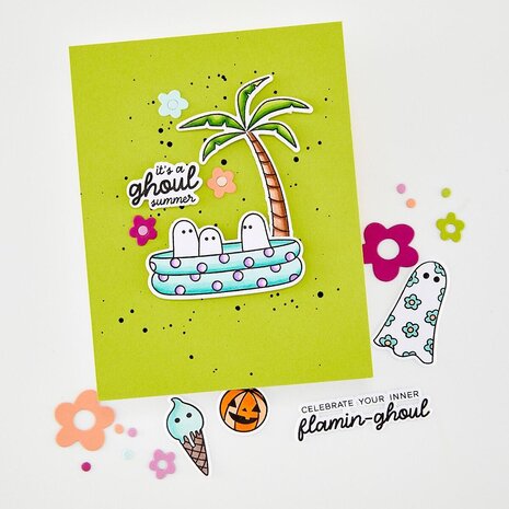 Hero Arts Summerween Stamps & Dies Beach Boos (DC360) Hero Arts Summerween Stamps & Dies Beach Boos (DC360)