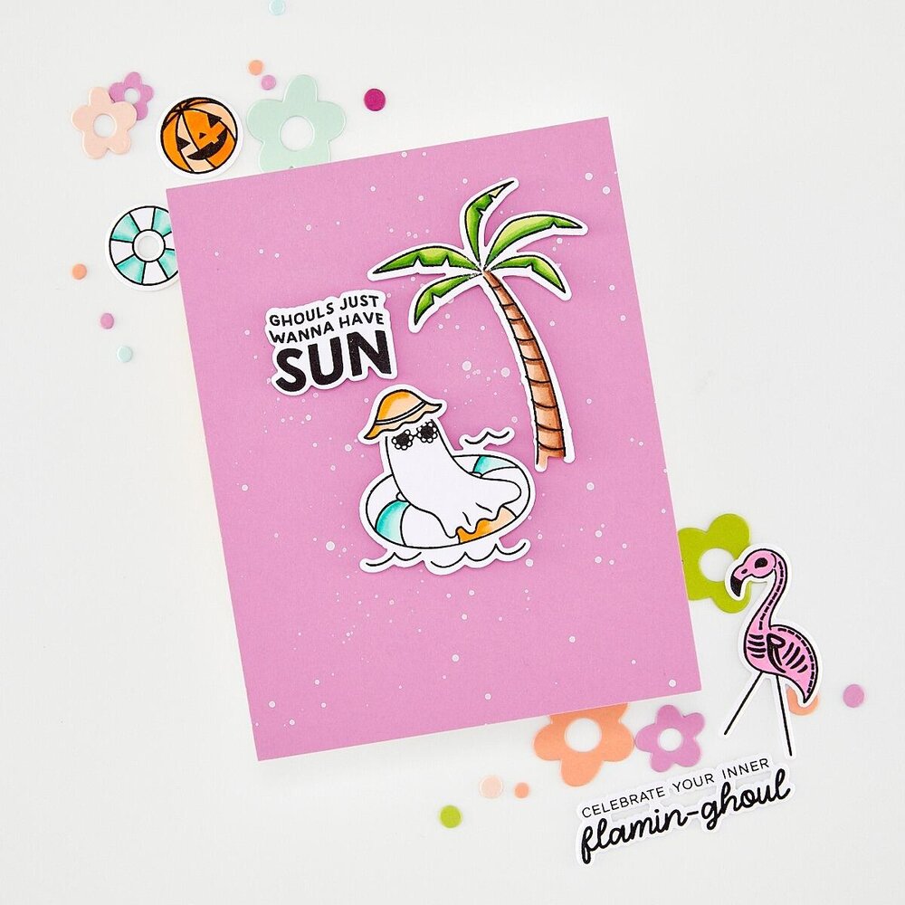 Hero Arts Summerween Stamps & Dies Ghoul Summer (DC361) Hero Arts Summerween Stamps & Dies Ghoul Summer (DC361)