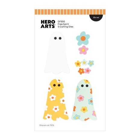 Hero Arts Summerween Die Set Free Spirit (DF300)