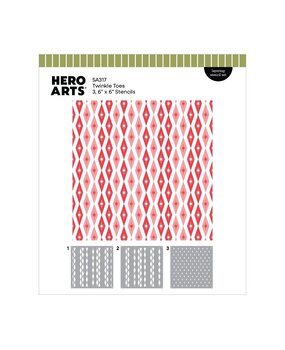 Hero Arts Vintage Vinyl Layering Stencils Twinkle Toes (SA317)