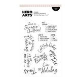 Hero Arts Vintage Vinyl Stamp Set Swingin' Christmas (CM830)