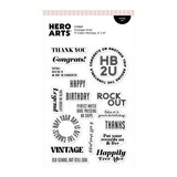 Hero Arts Vintage Vinyl Stamp Set Vintage Vinyl (CM861)