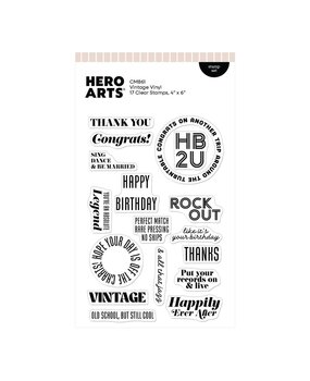 Hero Arts Vintage Vinyl Stamp Set Vintage Vinyl (CM861)