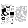 Hero Arts Vintage Vinyl Stamps & Dies Feeling Festive (DC335) Hero Arts Vintage Vinyl Stamps & Dies Feeling Festive (DC335)