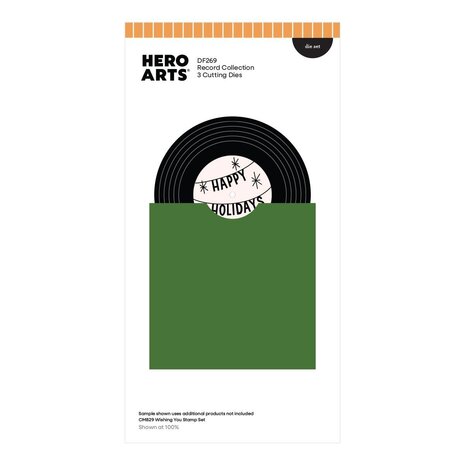 Hero Arts PRE-ORDER Vintage Vinyl Die Set Record Collection (DF269) Hero Arts PRE-ORDER Vintage Vinyl Die Set Record Collection (DF269)