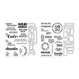 Hero Arts Vintage Vinyl Stamp & Die Bundle (WB1205)