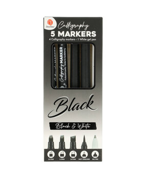 DécoTime 5 Calligraphy Markers Black (3206634) DécoTime 5 Calligraphy Markers Black (3206634)