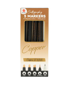 DécoTime 5 Calligraphy Markers Copper (3206634) DécoTime 5 Calligraphy Markers Copper (3206634)