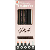 DécoTime 5 Calligraphy Markers Pink (3206634)