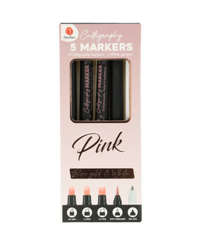 DécoTime 5 Calligraphy Markers Pink (3206634) DécoTime 5 Calligraphy Markers Pink (3206634)