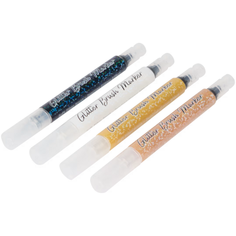 DécoTime 4 Glitter Brush Markers Vintage Gold (3204301)