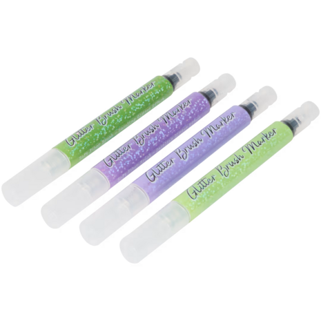DécoTime 4 Glitter Brush Markers Lilac Purple (3204301)