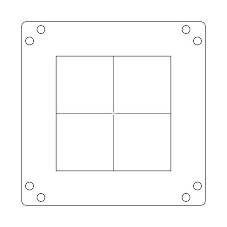 Sizzix Catherine Pooler Mini Layered Stencils Retro Star (667169)