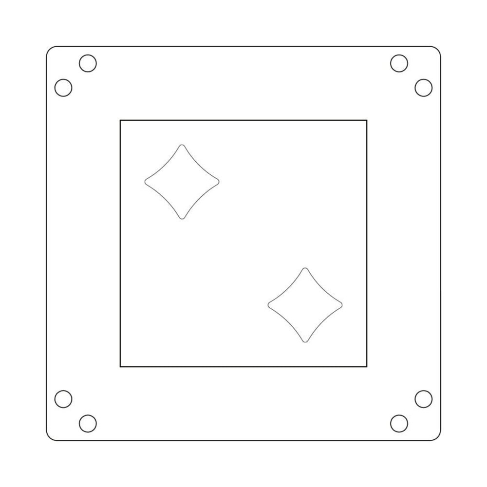 Sizzix Catherine Pooler Mini Layered Stencils Retro Star (667169)