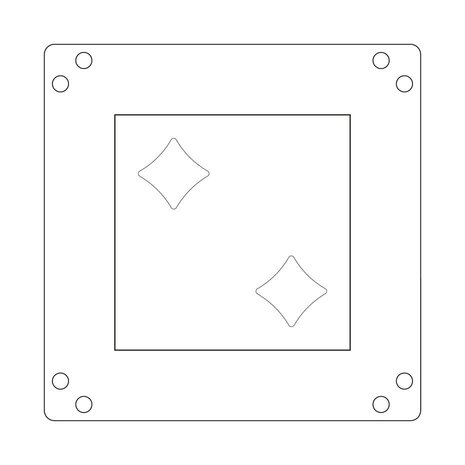 Sizzix Catherine Pooler Mini Layered Stencils Retro Star (667169)