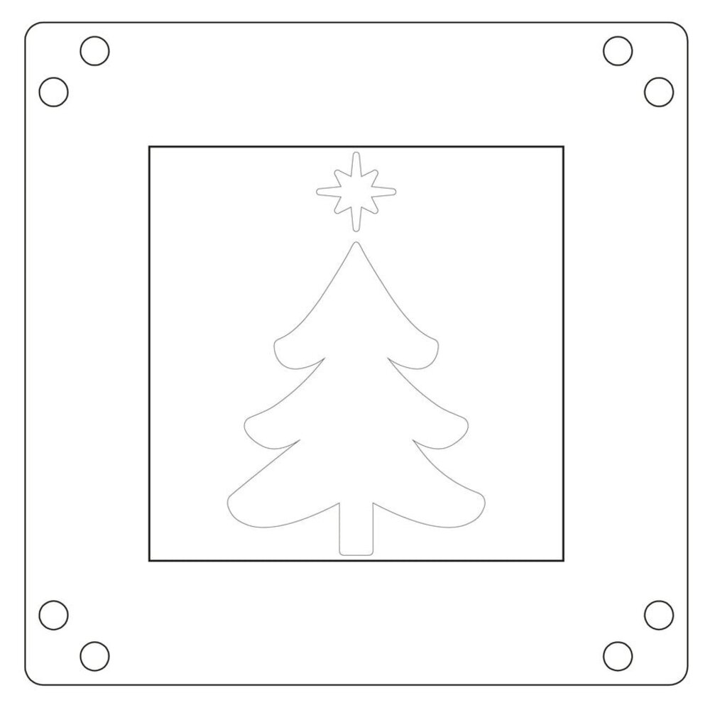 Sizzix Catherine Pooler Mini Layered Stencils Star on Top (667170)