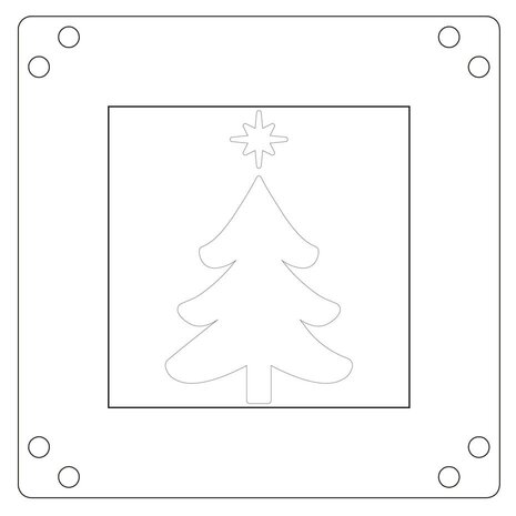 Sizzix Catherine Pooler Mini Layered Stencils Star on Top (667170)