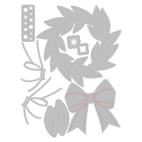 Sizzix Catherine Pooler Thinlits Die Set Holiday A-door-nment (667168)