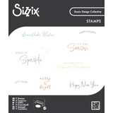 Sizzix Clear Stamps Winter Sentiments (667123)