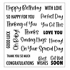 Sizzix Clear Stamps Essential Sentiments (667149)