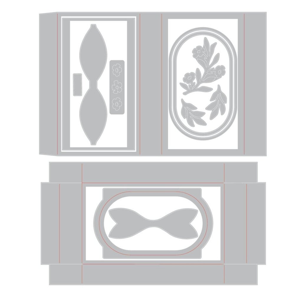 Sizzix Thinlits Die Set Bloom and Bow Box (667137)