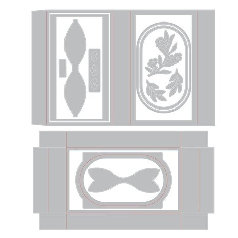 Sizzix Thinlits Die Set Bloom and Bow Box (667137)