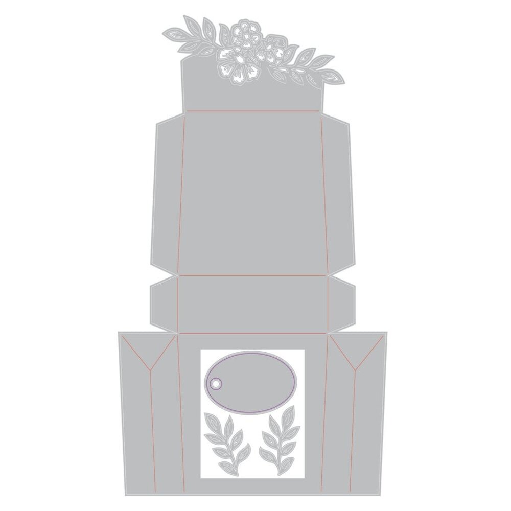 Sizzix Thinlits Die Set Blossom Gift Bag (667138)