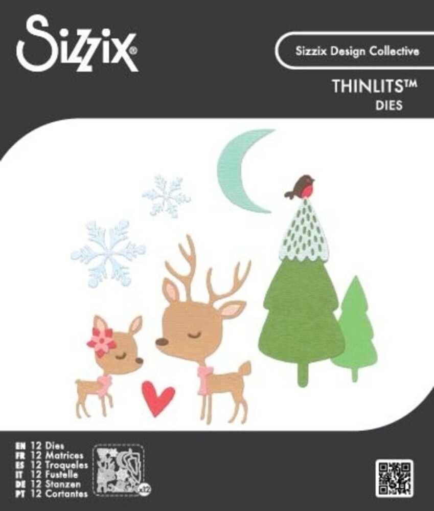 Sizzix Thinlits Die Set Hello Deer (667139)