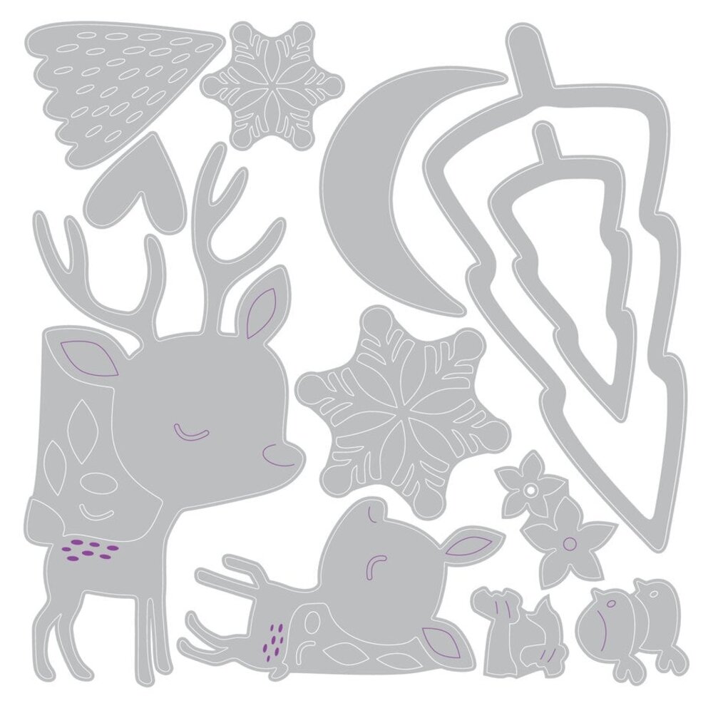 Sizzix Thinlits Die Set Hello Deer (667139)