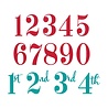 Sizzix Thinlits Die Set Grand Numbers (667142)