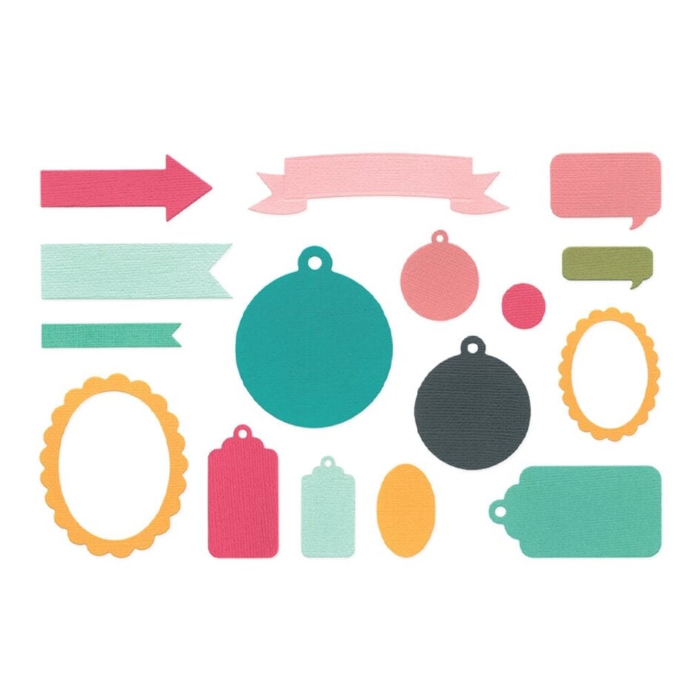 Sizzix Framelits Die Set Banners, Tags & Labels (667147)