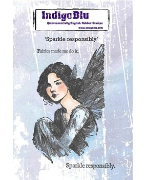 IndigoBlu Sparkle A6 Rubber Stamp (IND1562)