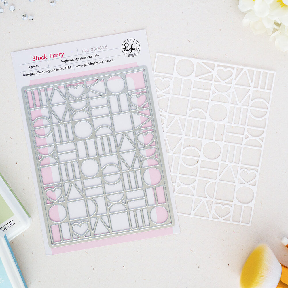 Pinkfresh Studio PRE-ORDER Quiet Moments Coverplate Die Block Party (330626)
