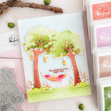 Pinkfresh Studio PRE-ORDER Quiet Moments Cling Stamp Peaceful Pause (329026)