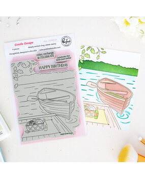 Pinkfresh Studio Quiet Moments Cling Stamp Gentle Escape (329626) Pinkfresh Studio Quiet Moments Cling Stamp Gentle Escape (329626)